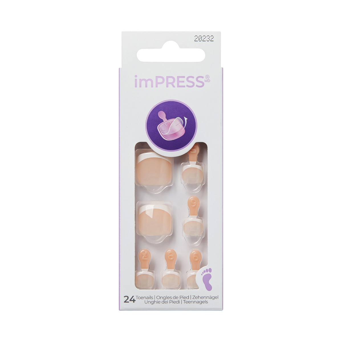 slide 1 of 1, KISS NAIL Ks Impress Toenails, Chasing Summer, 1 ct