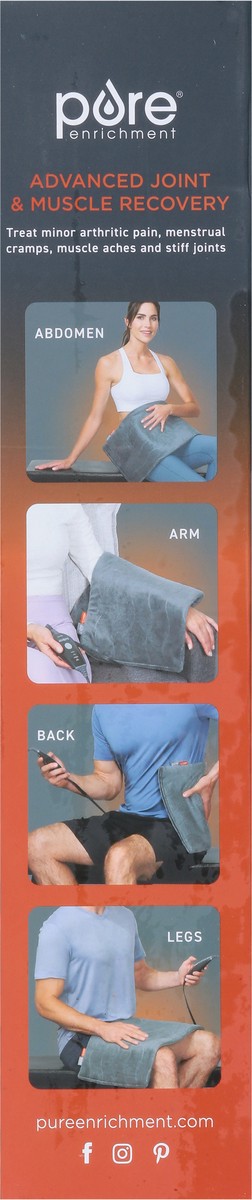 slide 2 of 9, Pure Enrichment Far Infrared Heating Pad XL 1 ea, 1 ct