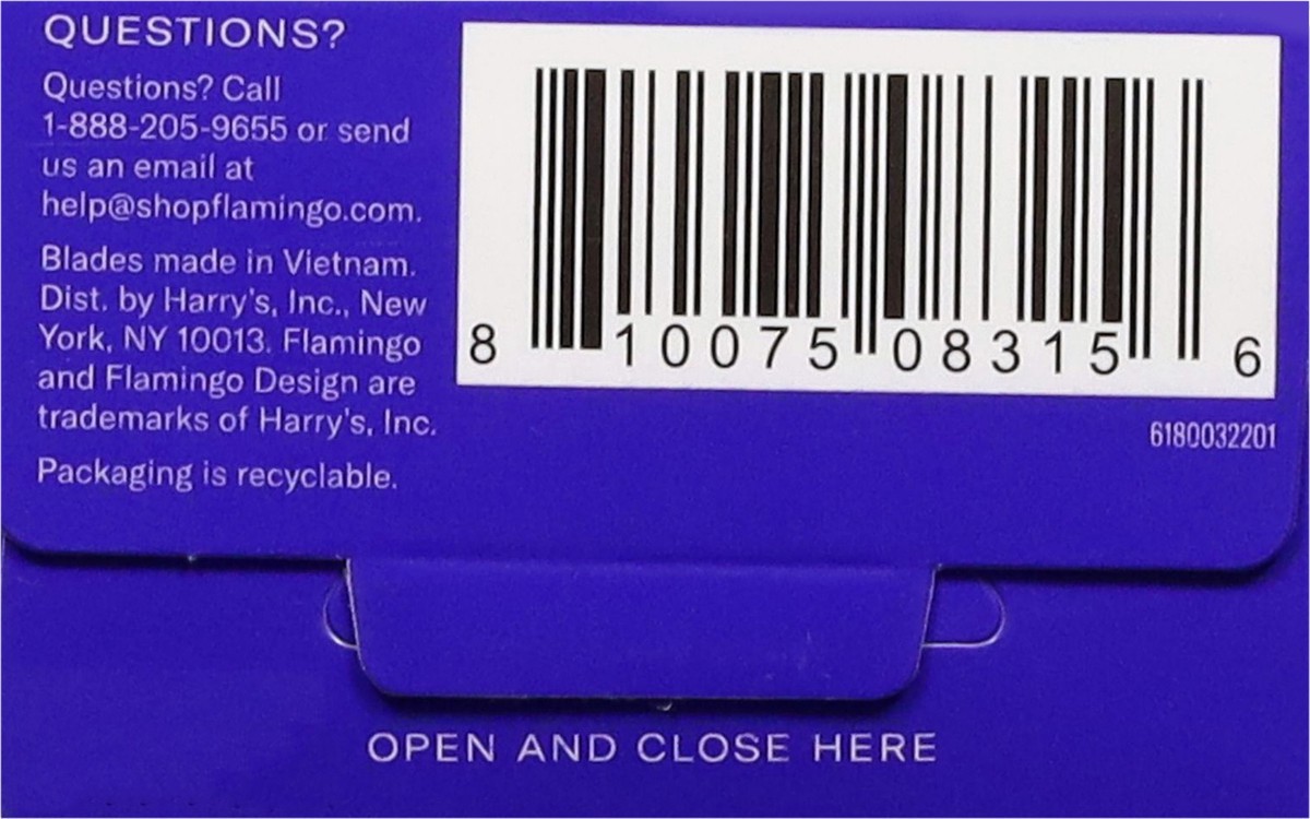 slide 6 of 13, Flamingo Moisture Plus Razor Blade Refills, 4 Ct, 4 ct