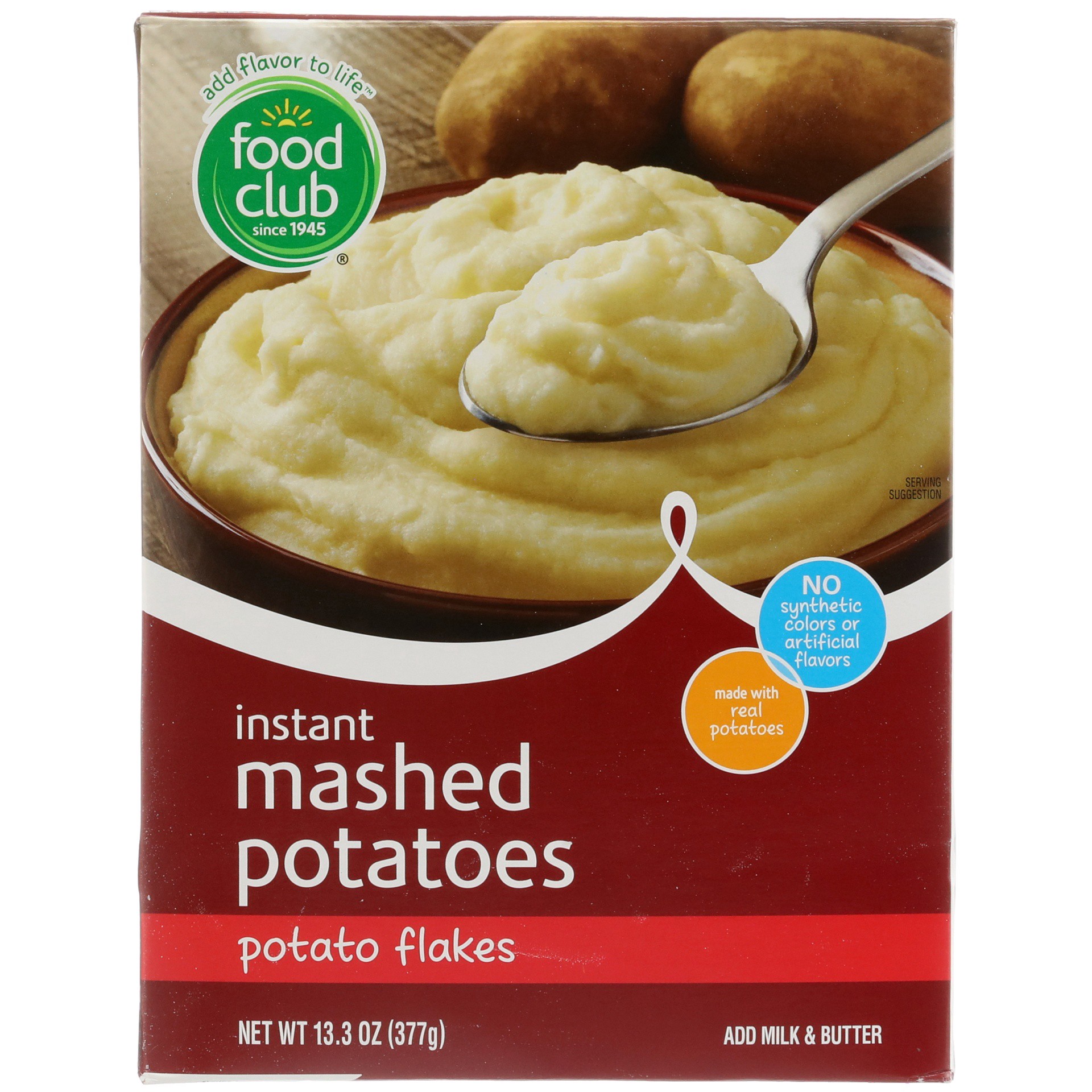 slide 1 of 6, Food Club Instant Potatoes, 13.3 oz