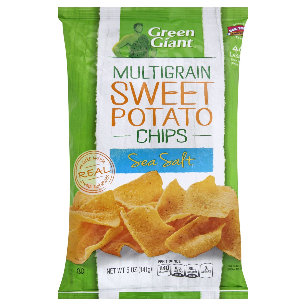 slide 7 of 7, Green Giant Sweet Potato Chips, Sea Salt, Multigrain, 5 oz