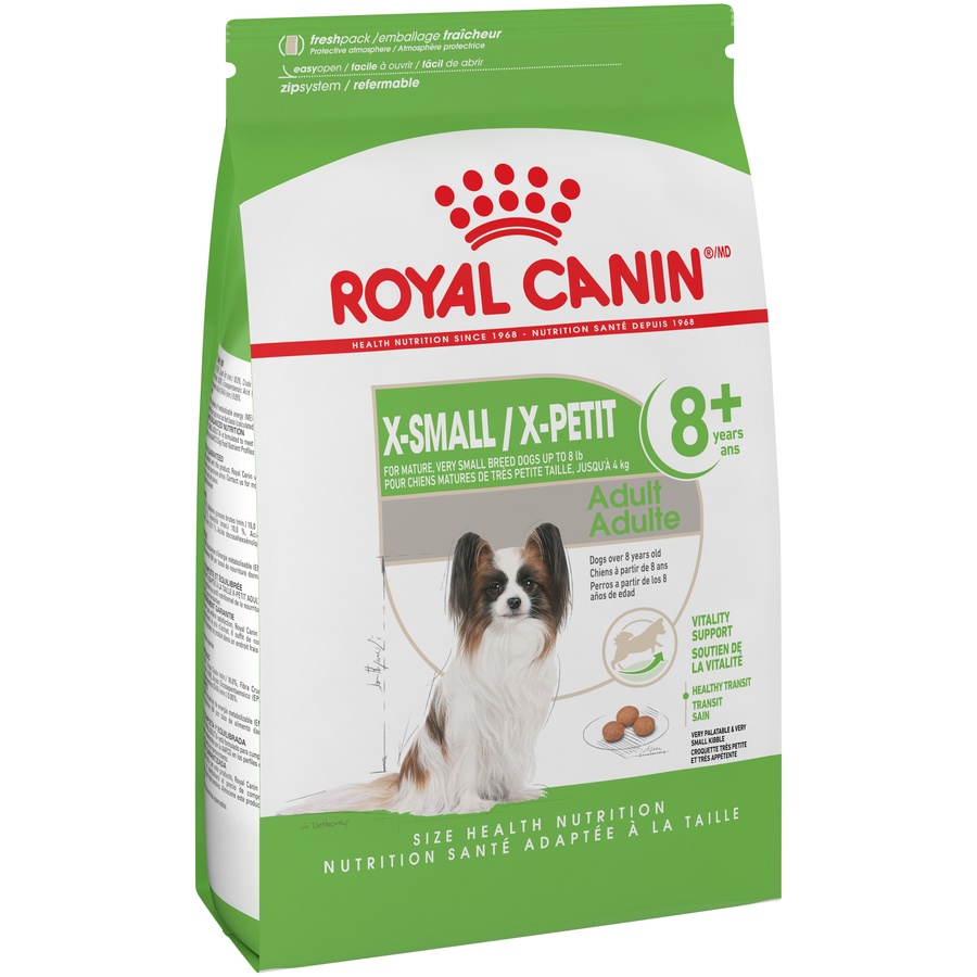 slide 2 of 9, Royal Canin Size Health Nutrition X-Small Mature 8+ Dry Dog Food, 2.5 lb