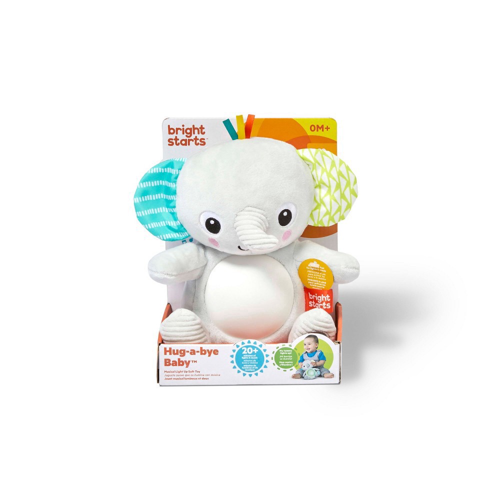 slide 12 of 23, Bright Starts Hug-a-Bye Baby Elephant Stuffed Animal & Soft Toy Soother, 1 ct