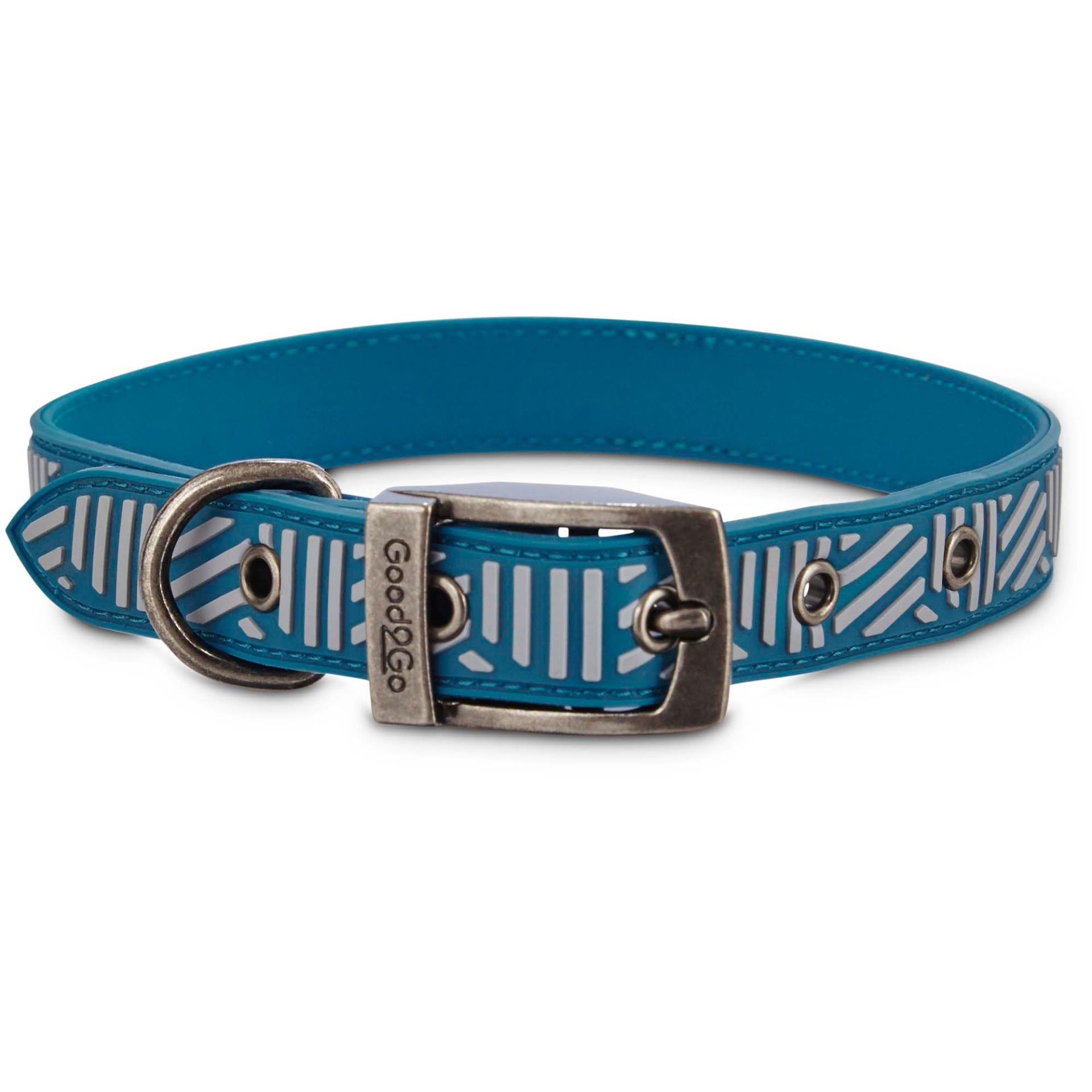 slide 1 of 1, Good2Go Waterproof Collar for Dogs in Blue, MED