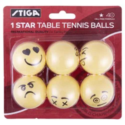 Stiga 1-Star Emoji Table Tennis Balls