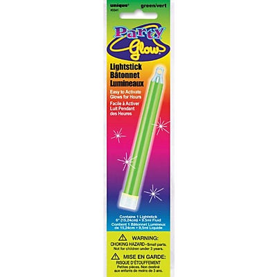 slide 1 of 1, Unique Party Glow Stick, 6 in