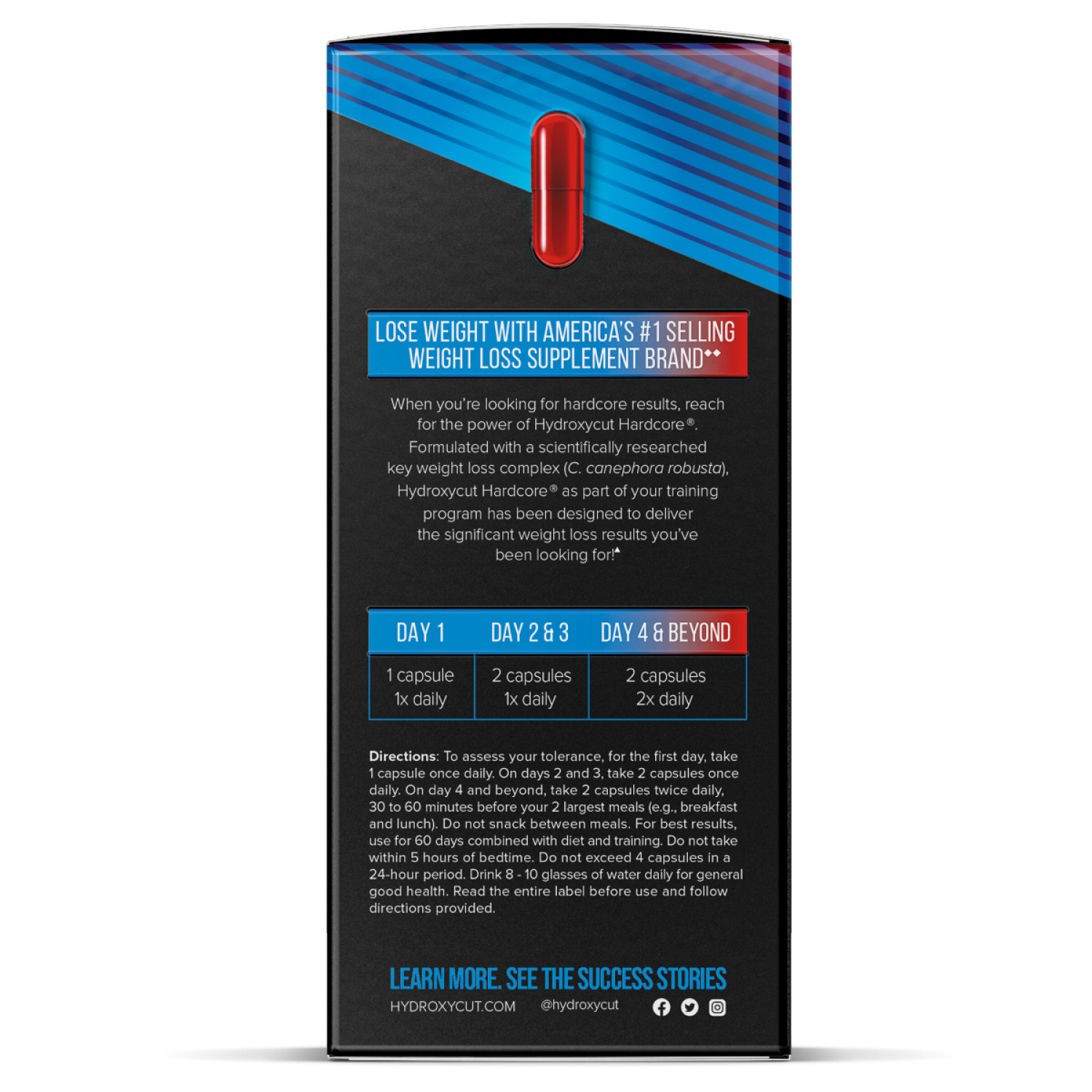 slide 3 of 3, Hydroxycut Hardcore Rapid-Release Dietary Supplement Capsules, 60 ct