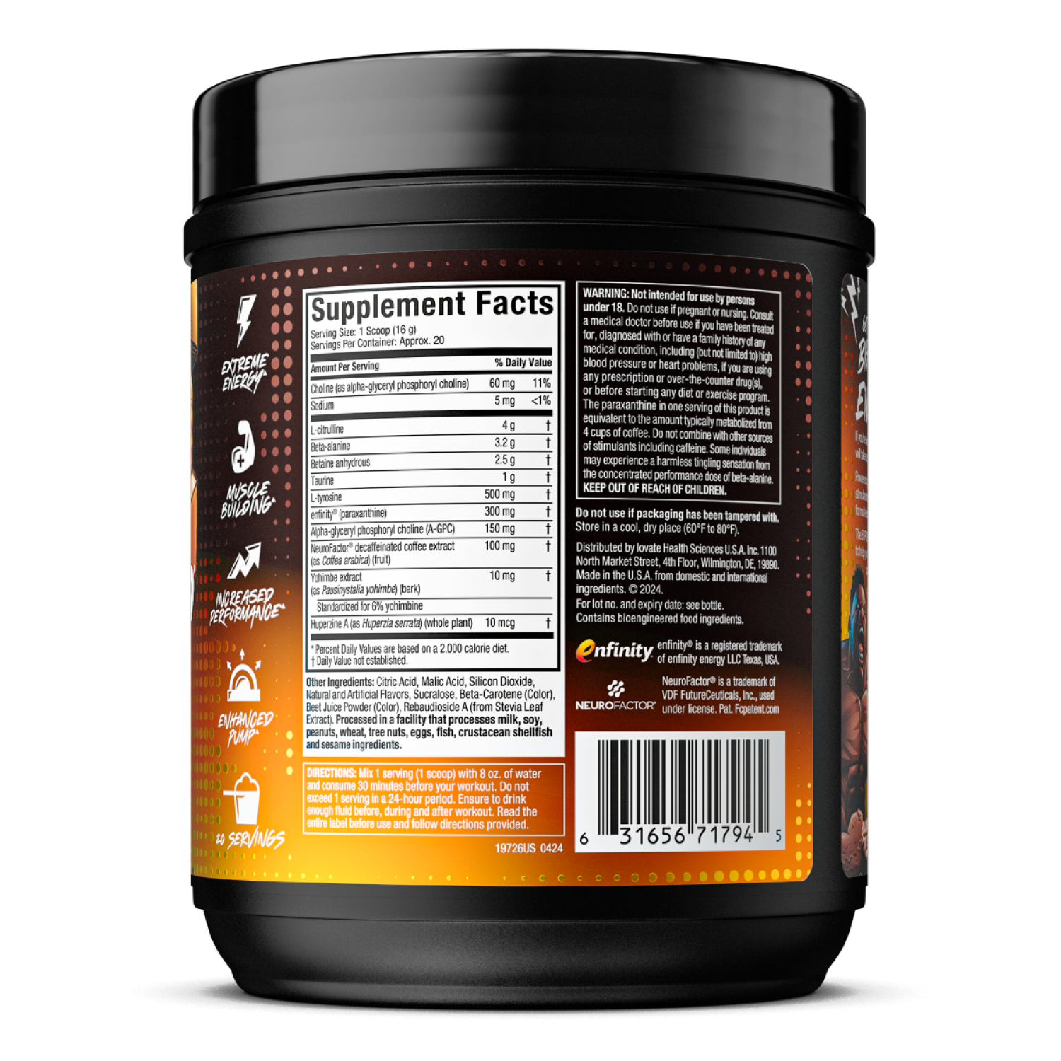 slide 2 of 3, Muscletech Mt Euphoriq Pre-Workout Boogieman Punch 20Sv, 1 ct