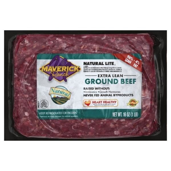 slide 1 of 1, Maverick Ranch Extra Lean Ground Beef, 16 oz