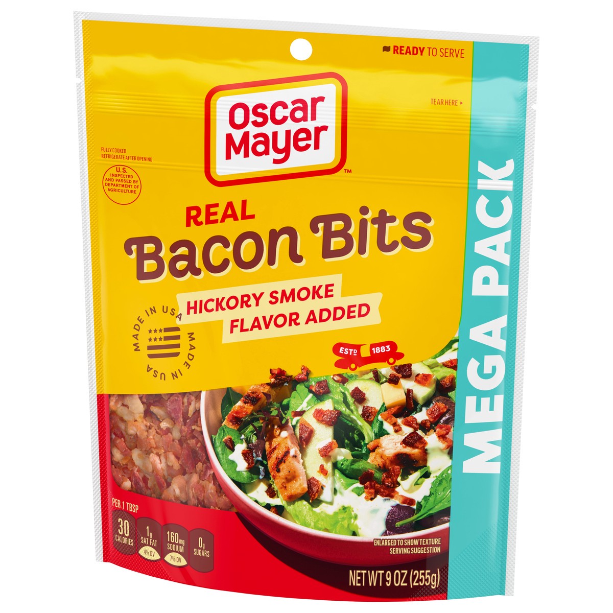 slide 2 of 9, Oscar Mayer Real Bacon Bits Mega Pack, 9 oz Bag, 2-2.5 cups, 9 oz