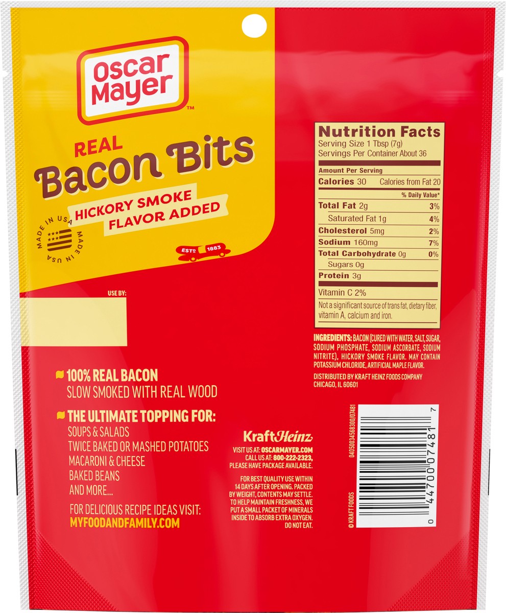 slide 8 of 9, Oscar Mayer Real Bacon Bits Mega Pack, 9 oz Bag, 2-2.5 cups, 9 oz