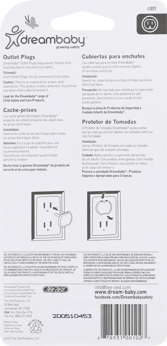 slide 7 of 11, Dreambaby Clear Outlet Plugs, 12 ct