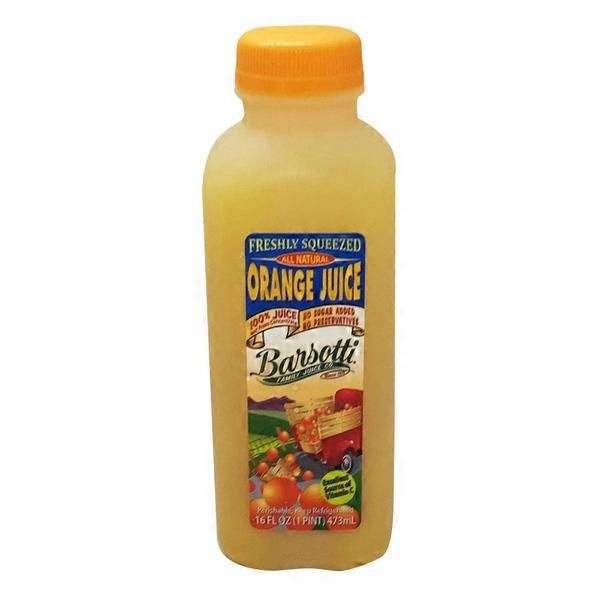 slide 1 of 1, Barsotti Orange Juice - 16 fl oz, 16 fl oz