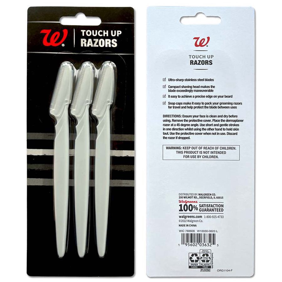 slide 2 of 4, Walgreens Touch Up Razors, 3 ct