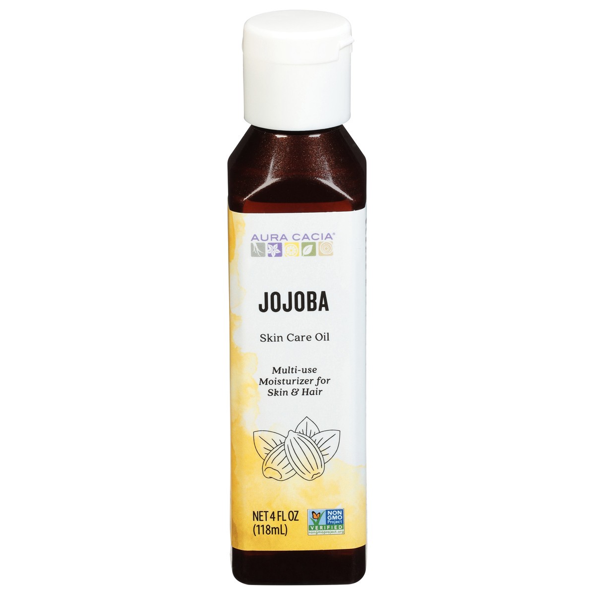 slide 1 of 9, Aura Cacia Jojoba Skin Care Oil 4 fl oz, 4 fl oz