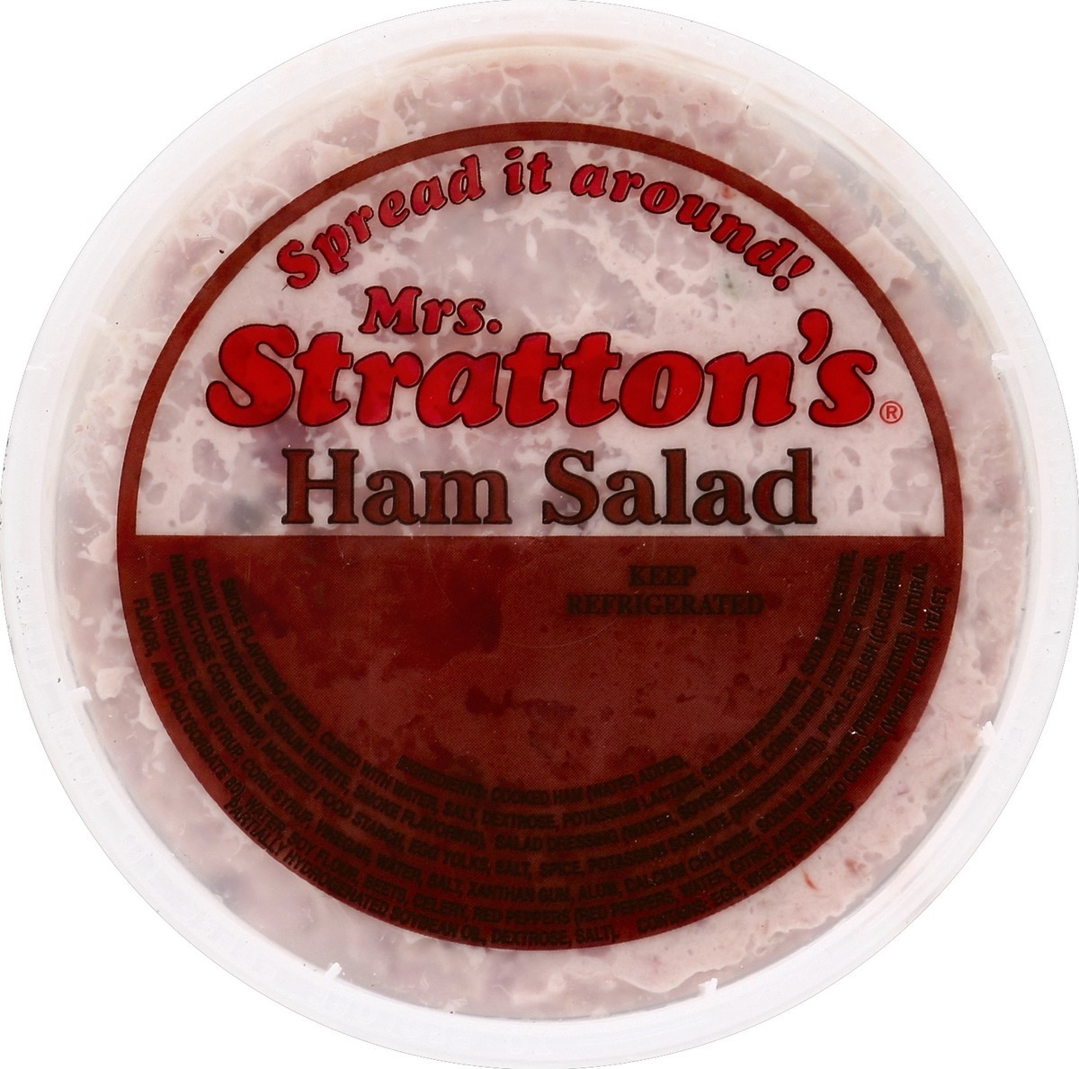 slide 3 of 3, Mrs. Stratton's Ham Salad Tub, 12 oz