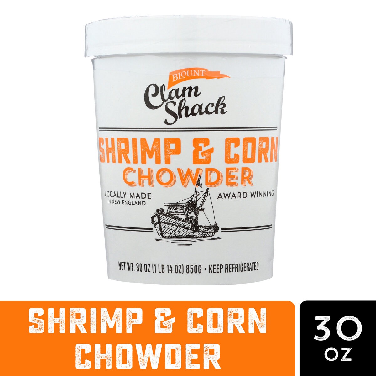 slide 1 of 9, Clam Shack Shrimp & Corn Chowder, 30 fl oz