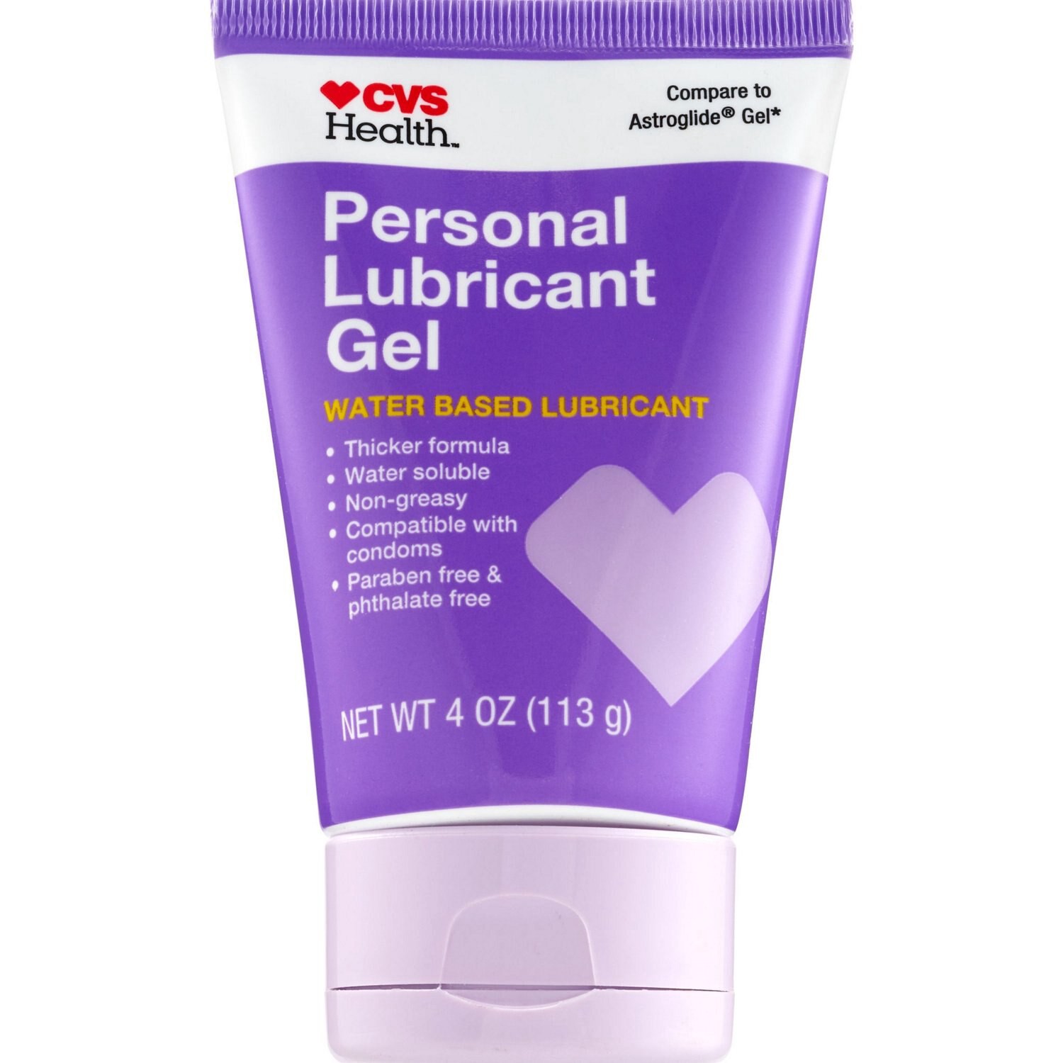 slide 1 of 2, CVS Health Personal Lubricant Gel, Water-Based, 4 Oz, 1 ct