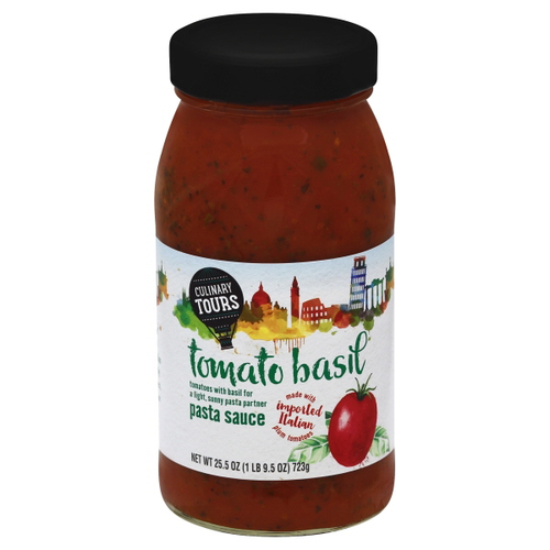 slide 1 of 1, Culinary Tours Tomato Basil Pasta Sauce, 25.5 oz