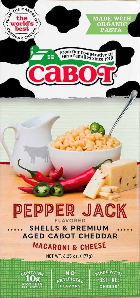 slide 4 of 4, Cabot Pepper Jack Flavored Macaroni & Cheese - 6.25 oz, 6.25 oz