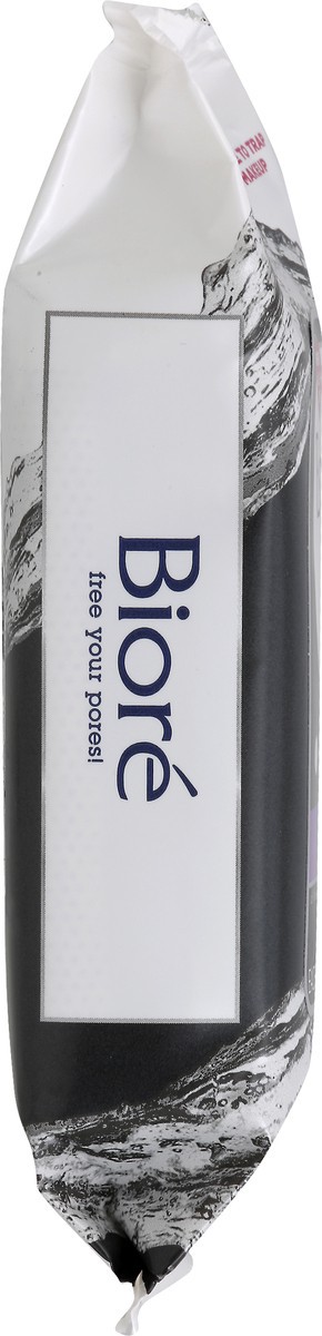 slide 3 of 7, Biore Charcoal Micellar Makeup Removing Cloths, 25 ct