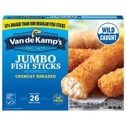 Van de Kamp's Crunchy Breaded Jumbo Fish Sticks 23 oz