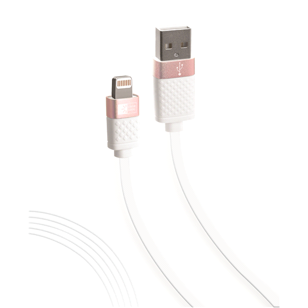 slide 1 of 1, Case Logic Line Fashion Lightening Cables iPhone- Rose Gold, 1 ct