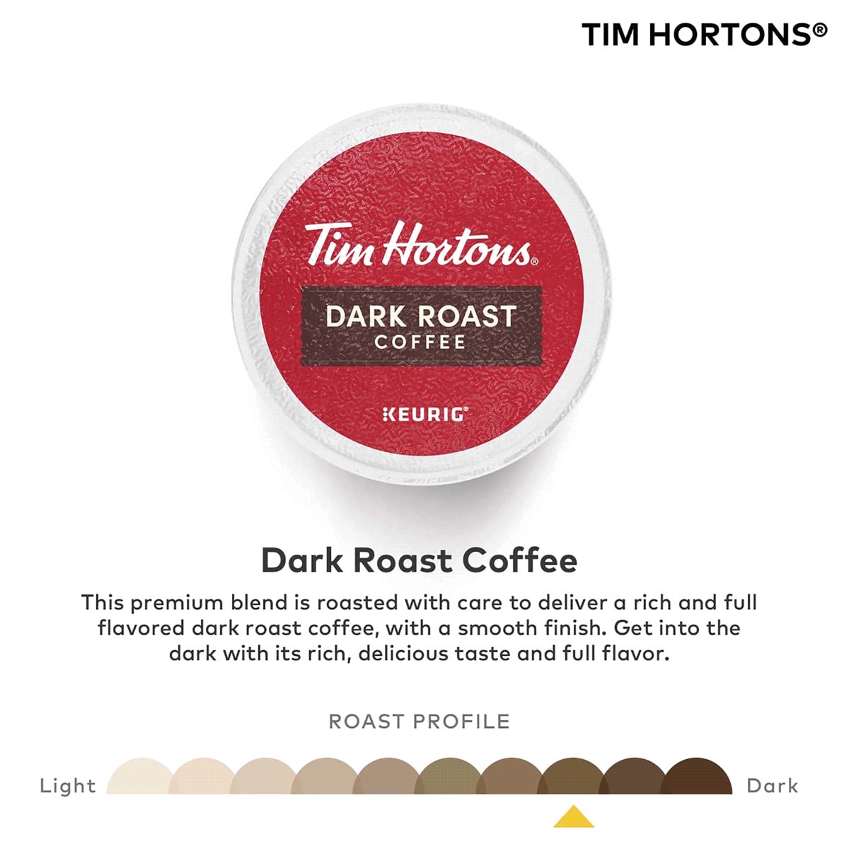 slide 2 of 2, Tim Hortons Dark Roast K-Cup Pods Coffee - 12 ct, 12 ct