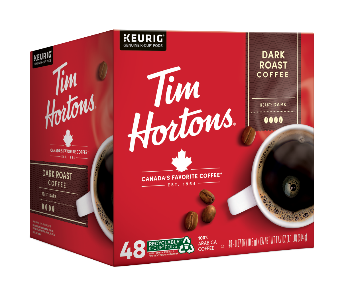 slide 2 of 2, Tim Hortons Dark Roast K-Cup - 48 ct, 48 ct