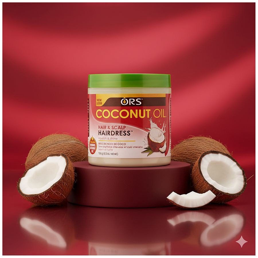 slide 2 of 5, ORS Coconut Oil HairDress Softener - 5.5oz, 5.5 oz