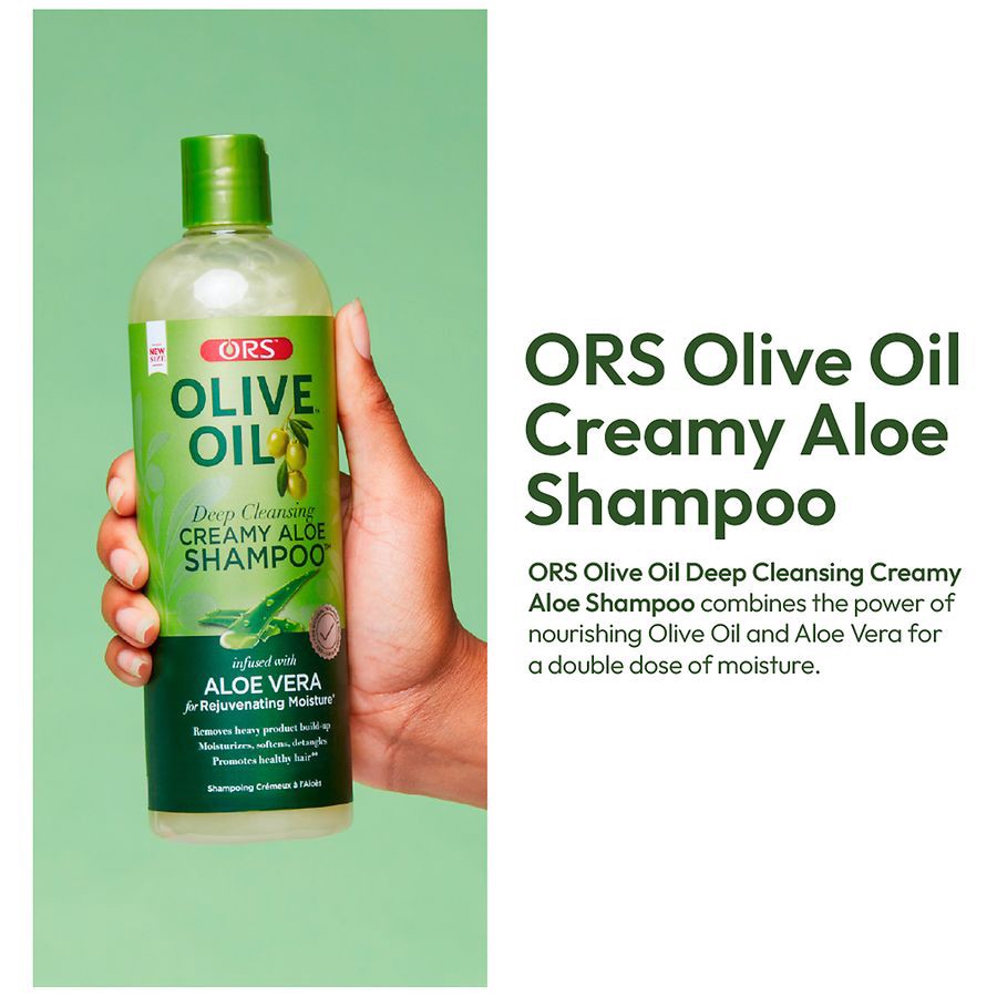 slide 2 of 5, ORS Olive Oil Deep Hydrating Creamy Aloe Aloe Vera Conditioner 16 fl oz, 16 fl oz
