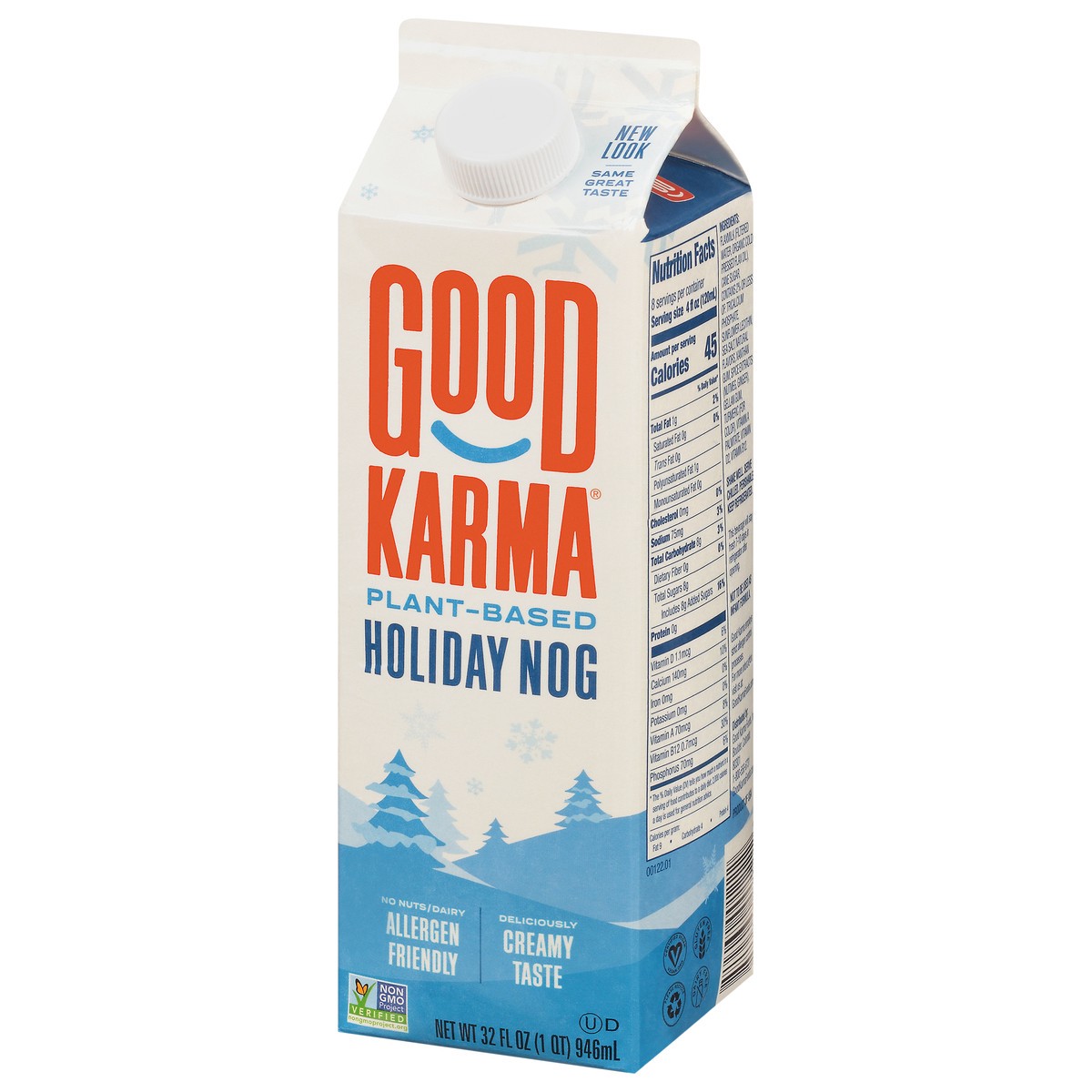 slide 9 of 13, Good Karma Plant-Based Holiday Nog 32 fl oz, 32 fl oz