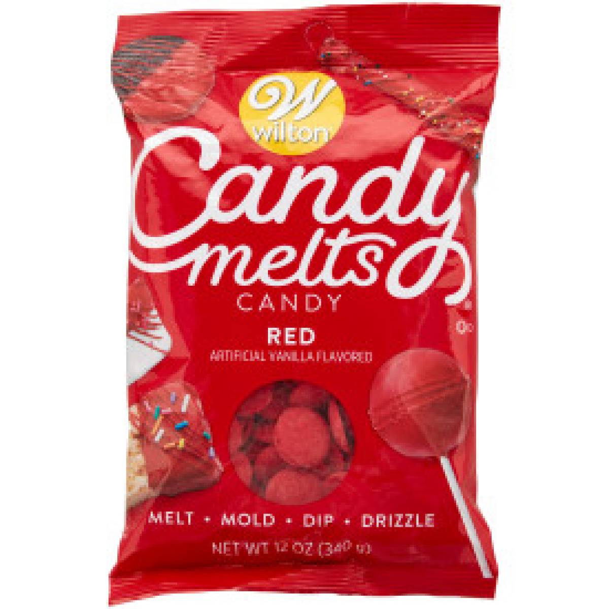 slide 1 of 2, Wilton Red Candy Melts Candy, 12 oz