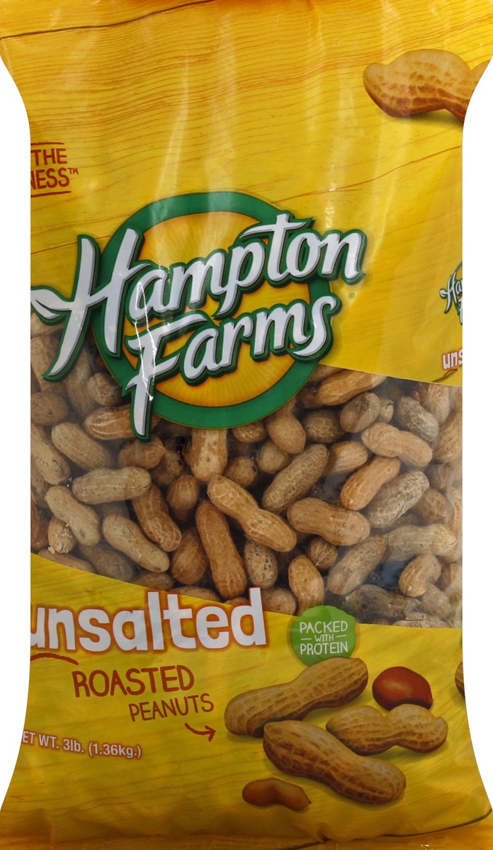 slide 1 of 8, Hampton Farms Peanuts 3 lb, 3 lb