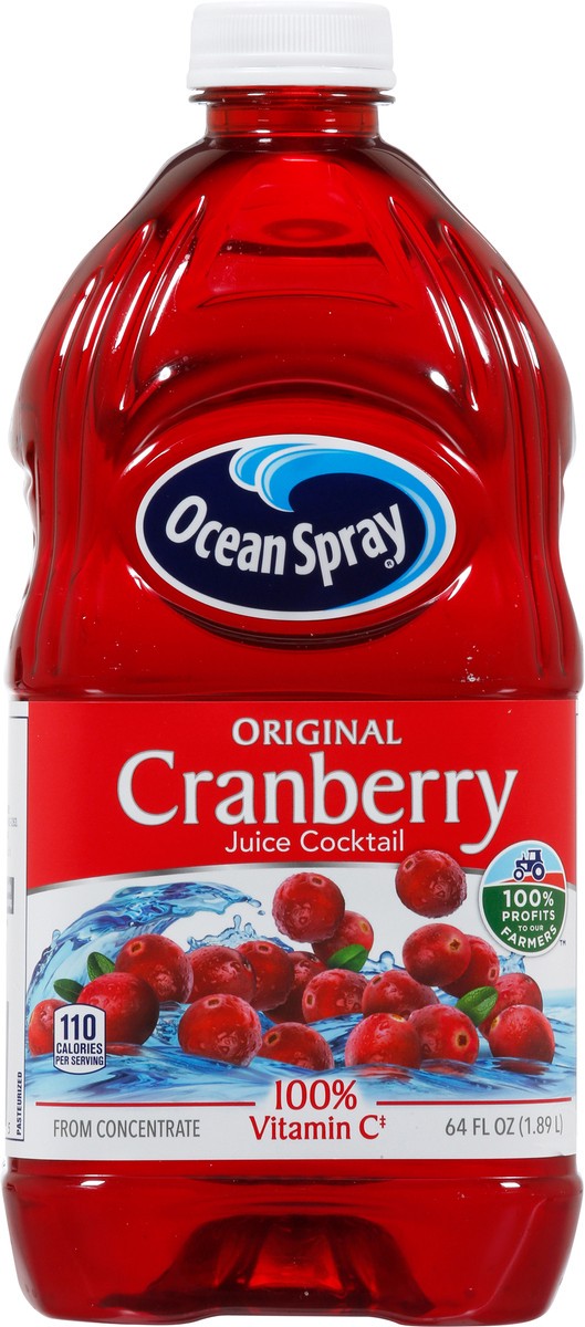 slide 3 of 9, Ocean Spray Original Cranberry Juice Cocktail 64 fl oz, 64 fl oz
