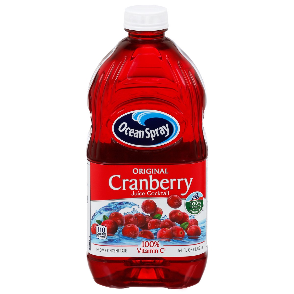 slide 1 of 9, Ocean Spray Original Cranberry Juice Cocktail 64 fl oz, 64 fl oz