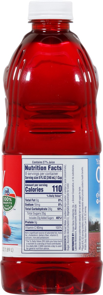 slide 8 of 9, Ocean Spray Original Cranberry Juice Cocktail 64 fl oz, 64 fl oz
