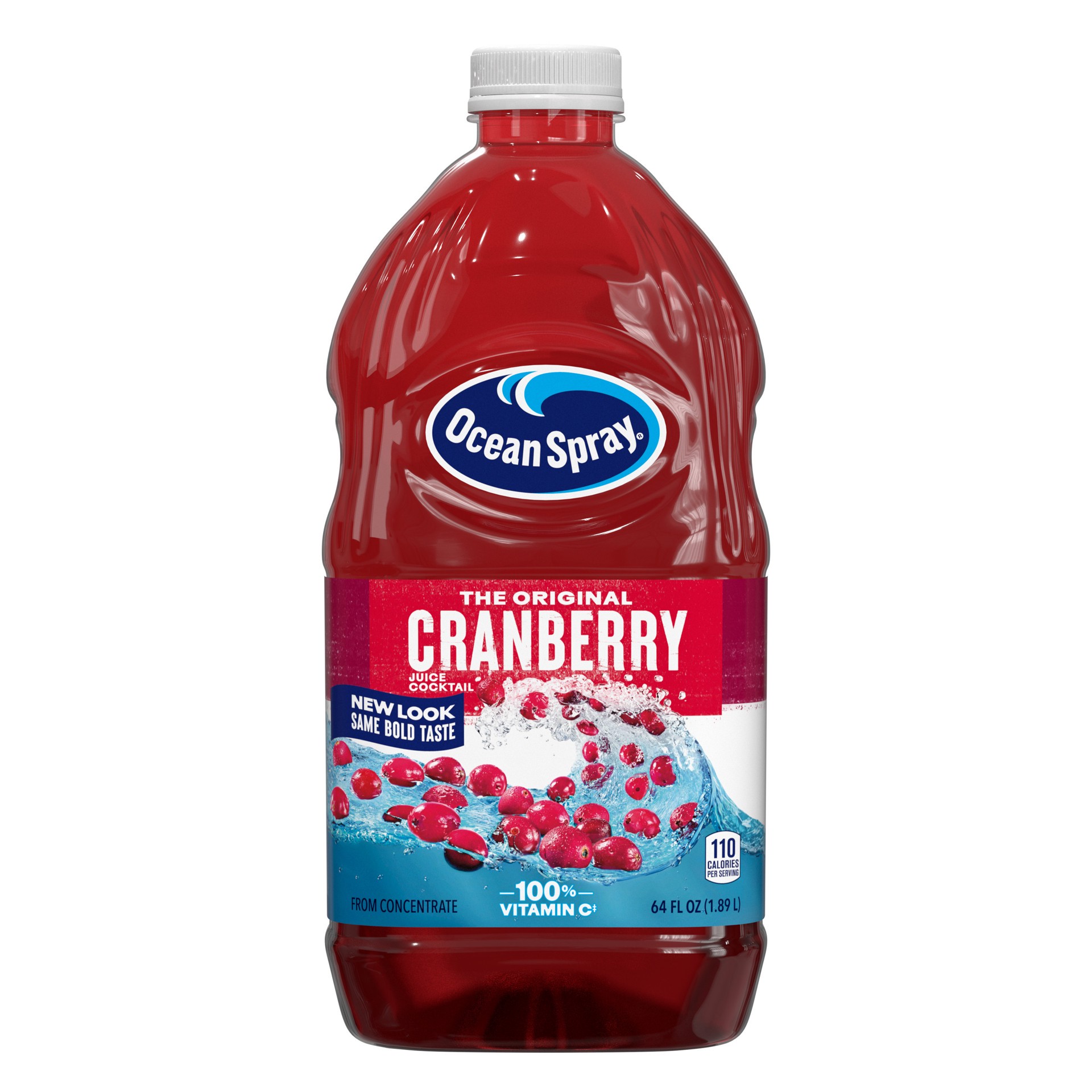 slide 1 of 9, Ocean Spray Cranberry Juice Cocktail, 64 Fl Oz Bottle, 64 fl oz