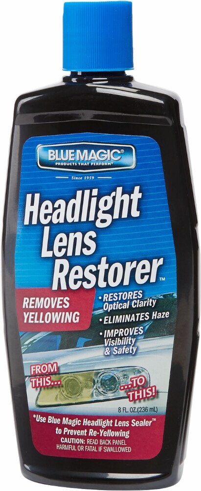 slide 1 of 1, Blue Magic Headlight Lens Restorer, 8 fl oz