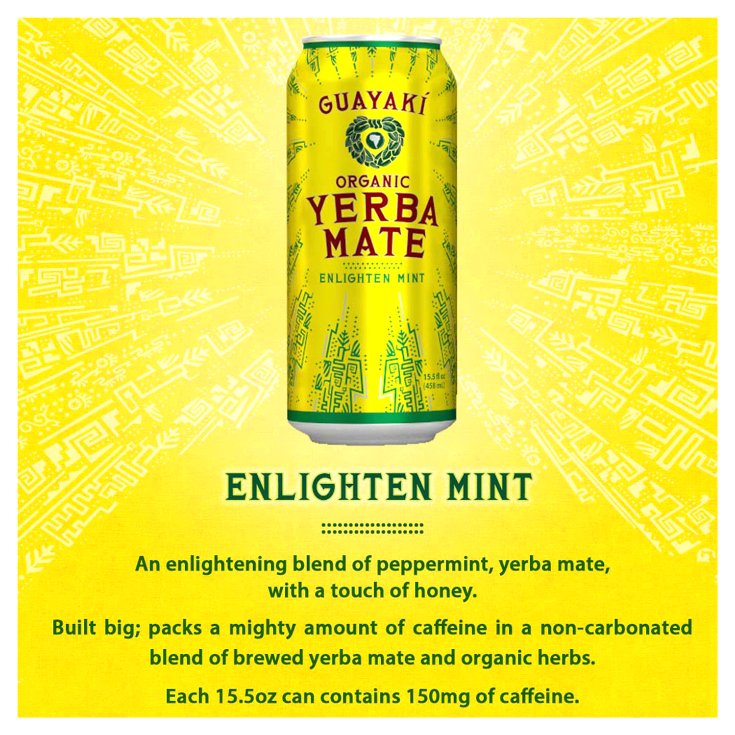 slide 2 of 4, Guayaki Organic Enlighten Mint Yerba Mate 15.5 fl oz, 15.5 fl oz