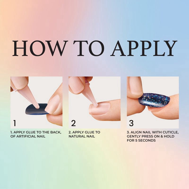 slide 3 of 9, KISS NAIL Ks Voguish Fantasy, Smooth, 1 ct