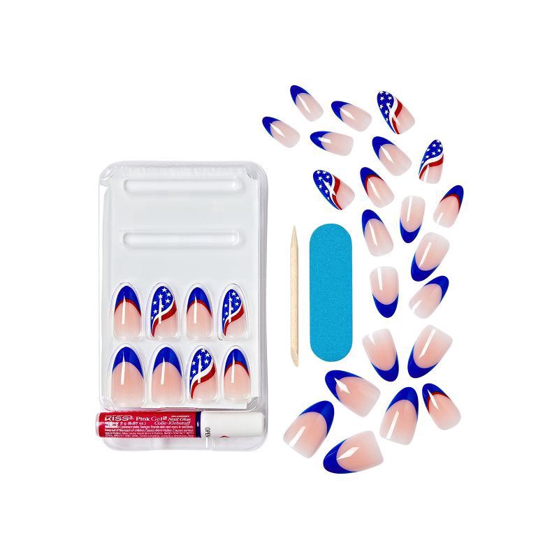 slide 8 of 9, KISS NAIL Ks Voguish Fantasy, Smooth, 1 ct