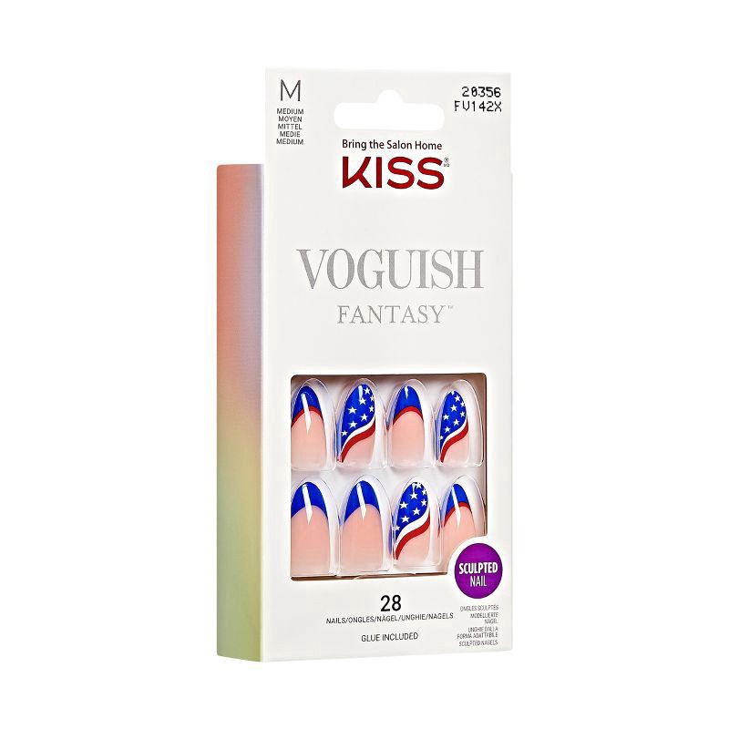 slide 4 of 9, KISS NAIL Ks Voguish Fantasy, Smooth, 1 ct