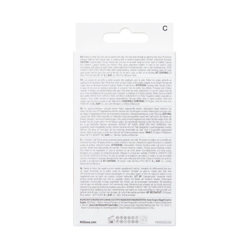 slide 2 of 9, KISS NAIL Ks Voguish Fantasy, Smooth, 1 ct