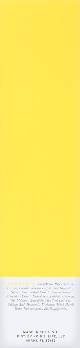 slide 8 of 13, No B.S. Purifying Facial Toner 5 fl oz, 5 oz