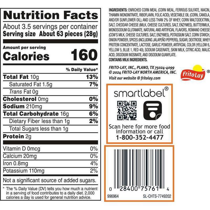 slide 5 of 7, Cheetos Minis Cheese Flavored Snacks Cheddar Jalapeno 3 5/8 Oz, 3.625 oz