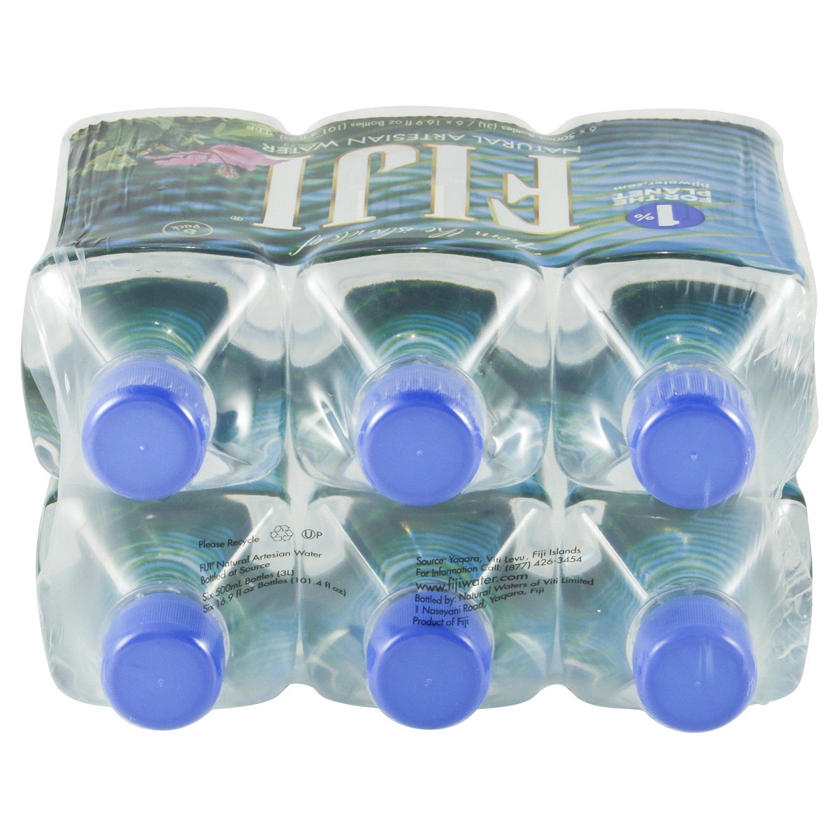 slide 3 of 4, Fiji Natural Artesian Bottled Water, 500mL / 16.9 Fl Oz (Pack of 6), 6 ct