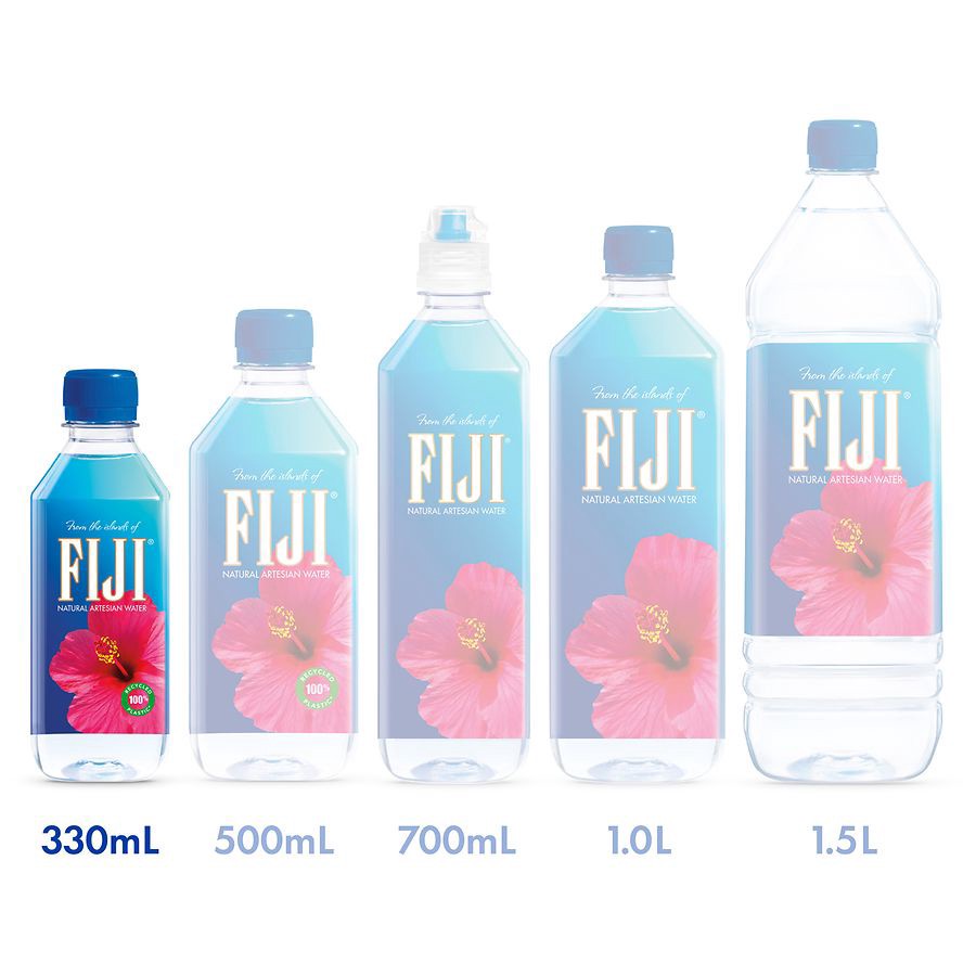 slide 5 of 5, Fiji Natural Artesian Bottled Water, 330mL / 11.15 Fl Oz (Pack of 6), 6 ct