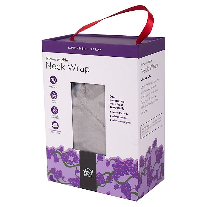 slide 5 of 6, Carex Home Microwaveable Lavender Neck Wrap - Grey, 1 ct