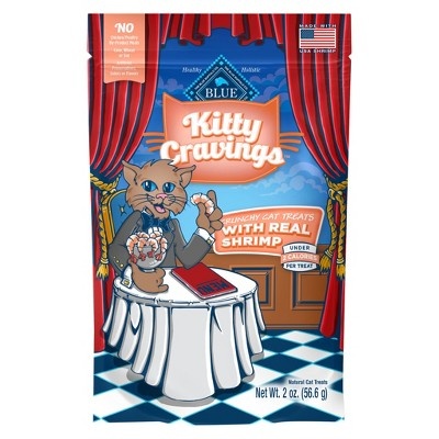 slide 1 of 1, Blue Buffalo Kitty Cravings With Real Shrimp - Crunchy Cat Treats, 2 oz